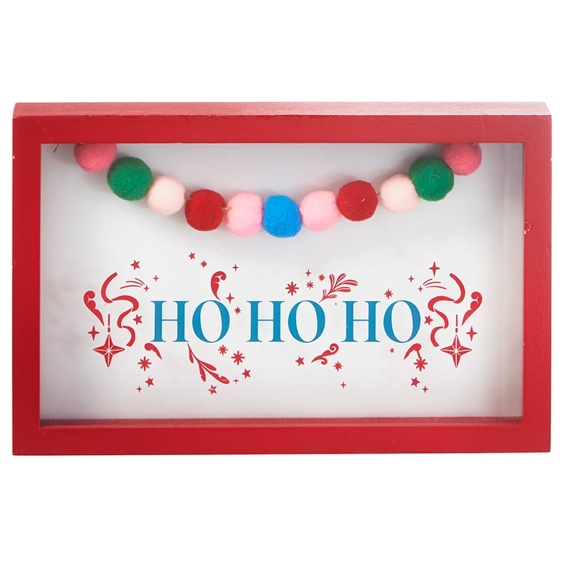 Ho Ho Ho Christmas Sign