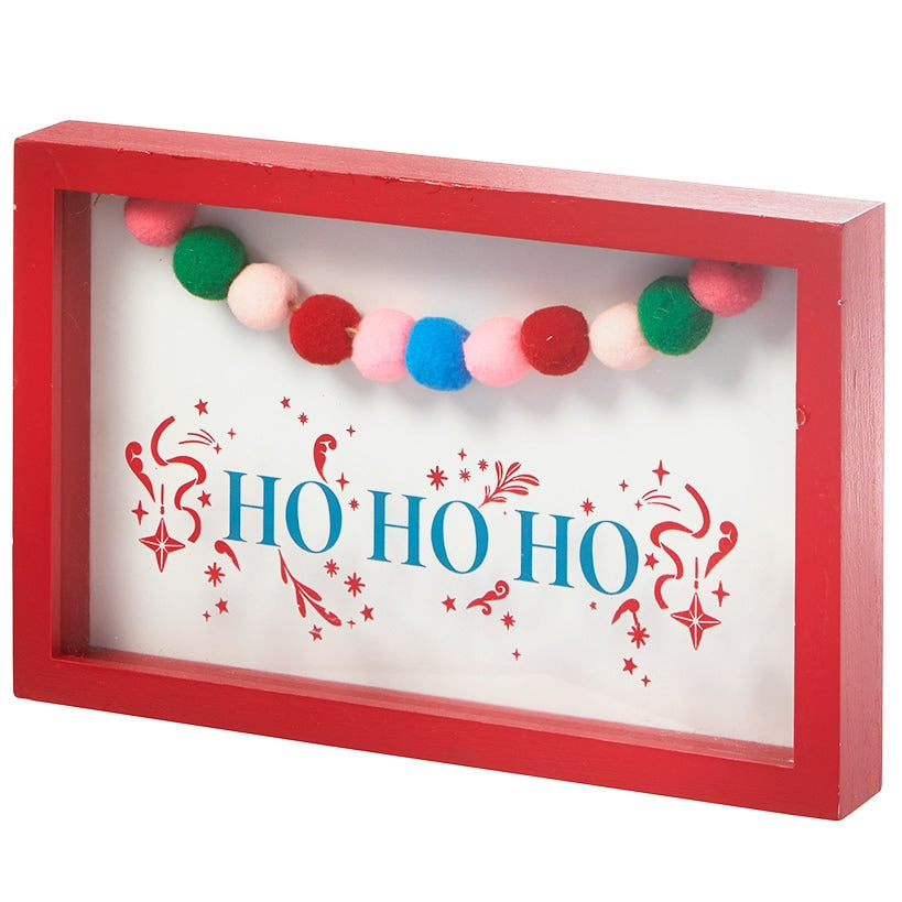 Ho Ho Ho Christmas Sign