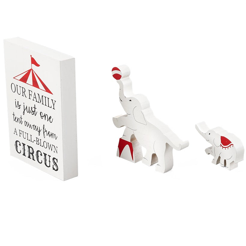 Humorous Family Circus 3-Pc. Decor Set