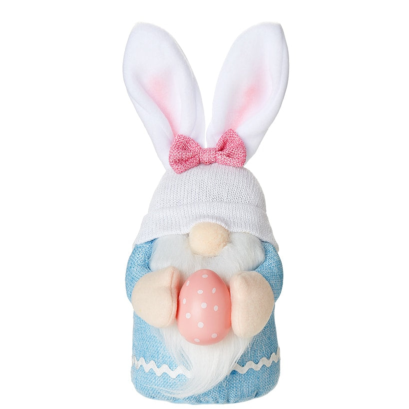 Plush Easter Gnomes Holding Eggs - Yellow Blue or Bunny Hat